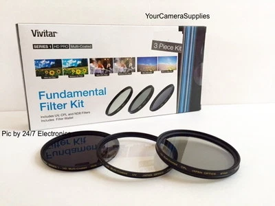 Filter Kit 67mm ND8 UV CPL (Neutral Density 8, CIRCULAR Polarizing,Ultra-violet) - Image 1 of 4