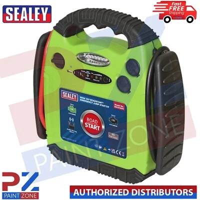 Sealey RS1312HV 900A 12V RoadStart® Emergency Jump Starter - Hi-Vis Green - Image 1 of 3