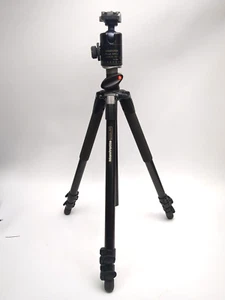 Manfrotto Tripod 055XPROB pro tripod w/ Ball Head PROBALL 468RC2 rapid connect 2 - Picture 1 of 8