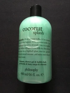 Philosophy ‘Coconut Splash’ 3-in-1 Shower Gel, Shampoo & Bubble Bath 480ml BNAS - Picture 1 of 1