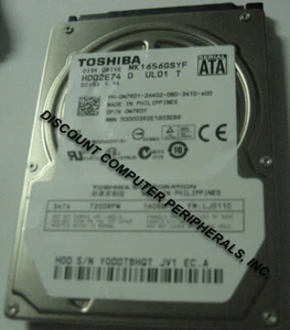 160GB 2.5" SATA MK1656GSYF 7200RPM HDD2E64 9.5mm Hard Drive Tested Good - Picture 1 of 1