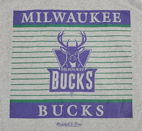 Mitchell & Ness Milwaukee Bucks Shirt Men 3XL Gray Sleeveless Tank Top Adult A62 Cover