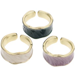 3Pcs Beautiful Vintage Women Rings Finger Jewelry Finger Decorations - Picture 1 of 12
