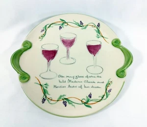 Pfaltzgraff Pistoulet Two Handled Serving Tray French Country Cheese Plate - Picture 1 of 7