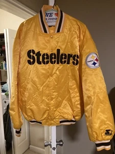 Chaqueta de iniciación satinada Pittsburgh Steelers XXL abrigo como nueva vintage NFL 2xl Proline - Imagen 1 de 2
