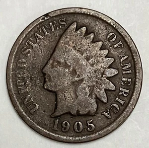 1905 INDIAN HEAD CENT PENNY - Picture 1 of 5
