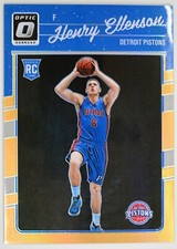 2016-17 Donruss Optic #165 Henry Ellenson /199 Orange Prizm RC Detroit Pistons