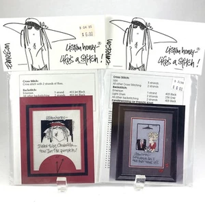 2 Listen Honey Lifes A Stitch Cross Stitch Patterns Funny Sayings Twisted Thread - Picture 1 of 4