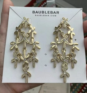 Baublebar Ohrringe 3,3 Zoll lang mit Kristallen vergoldet 100 % echt NEU - Bild 1 von 9
