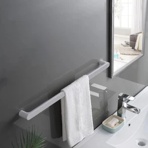Bathroom Towel Rack Rail Wall Hanger Wall Mounted Slipper Organizer Storage - Picture 1 of 7