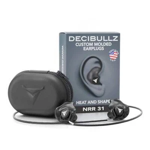 Tapones para los oídos moldeados personalizados 31dB NRR Pro-Pack con estuche y cordón - Imagen 1 de 30