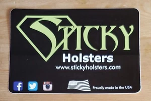 Sticky Holsters USA OEM Original Firearms Vinyl Sticker 6" x 4" - Picture 1 of 2