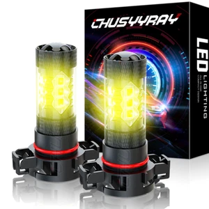 2x 5202 LED Fog Lights Driving Bulb For Chrysler Town & Country 2010-2015 3000K - Picture 1 of 14