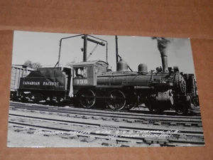 Canadian Pacific No. 136 4-4-0 CHIPMAN N.B. - Postal con foto real de la era de 1950 - Imagen 1 de 2