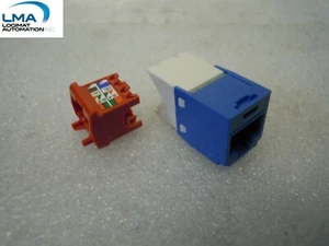 PANDUIT CJ5E88TBU MINI-COM TX-5e JACK MODULE PLUG RJ45 CONNECTOR *** NEW - Picture 1 of 2