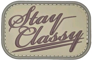 MSM STAY CLASSY MILSPEC MONKEY DESERT TACTICAL PVC HAKEN MORAL PATCH - Bild 1 von 2