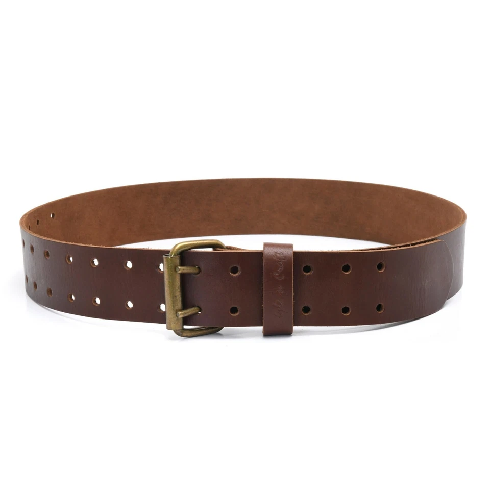 Style n Craft 98052 - 2" Wide Work Belt in Heavy Top Grain Dark Tan Leather - Image 1 of 1