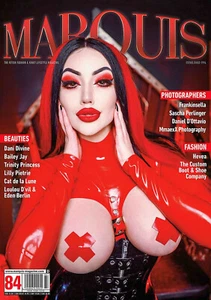 Latex Fetisch Outfits Dani Divine Rubber Maske Overall Catsuit Slip Kleid Anzug - Bild 1 von 3