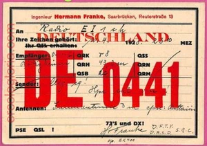 af8565 - Alemania ALEMANIA - RADIO CARD - Saarbrucken - 1928 - Imagen 1 de 1