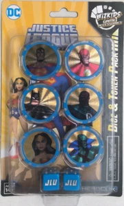 HEROCLIX DC JUSTICE LEAGUE UNLIMITED Paquete De Dados Y Fichas Nuevo - Imagen 1 de 2