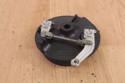 1983 YAMAHA YZ490 Front Brake Plate w/ New Shoes - Image 1 of 4