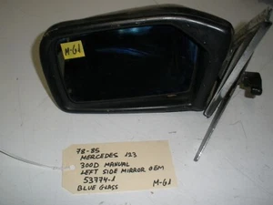 78-85 MERCEDES 123 300D ESPEJO MANUAL IZQUIERDO FABRICANTE DE EQUIPOS ORIGINALES (VER TODAS LAS FOTOS) (M-61) - Imagen 1 de 3