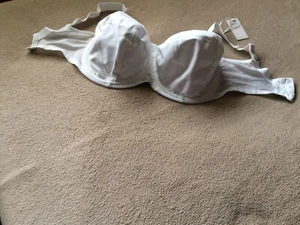 Elomi Energise 36K (H) White High Impact Full Cup Coverage Sports Bra #8041 NWT - Picture 1 of 6
