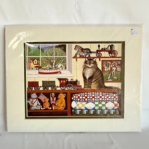 Judy Wickersham Schauermann HAND SIGNED LE 11” x 14” Print MATTED Folk Art C - Picture 1 of 6