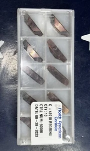 North American Carbide C-41010 Regrind Carbide Inserts 10 Inserts READ DESC - Picture 1 of 5