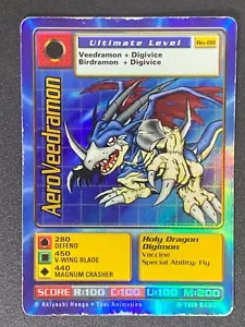 Digimon AeroVeedramon BO-88 Holo Foil Bandai Digimon Card 1999 English Vintage - Foto 1 di 4