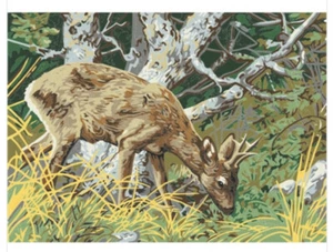 Printed needlepoint Tapestry Gobelin  L Doe 48x60 cm  Canvas Only  14878 - Picture 1 of 2