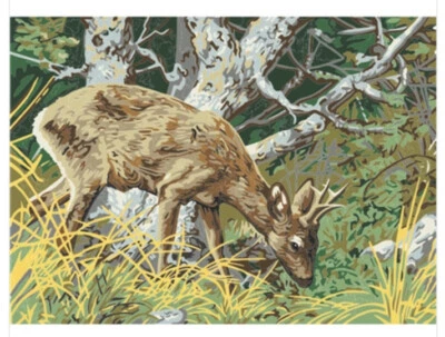 Printed needlepoint Tapestry Gobelin  L Doe 48x60 cm  Canvas Only  14878 - Image 1 of 2