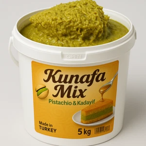 NEW 5KG BUCKET VIRAL Dubai Pistachio Kunafa/kataifi Spread NEXT DAY SHIPPING - Picture 1 of 4
