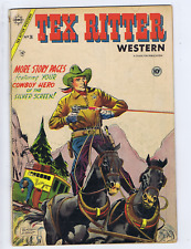 Tex Ritter Western #26 Charlton 1954 Murder at Indian River !