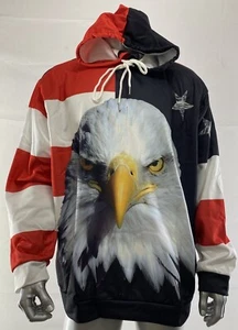 American Eagle Print Herren Polyester Kapuzenpullover - 5XL - Bild 1 von 8