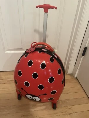 💥Rockland Jr. Kids' My First Hardside Spinner Luggage Ladybug Carry-On 19-Inch - Image 1 of 4