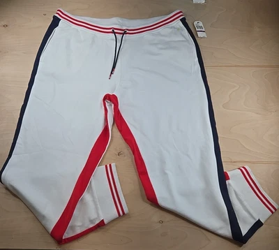 Calça de Moletom Nautica Joggers XXL Azul Vermelho Branco Colorblock Lounge Casual Masculina - Imagem 1 de 4