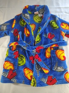 Boys Bathrobe Marvel Avengers Childs Size 4/5 - Picture 1 of 8