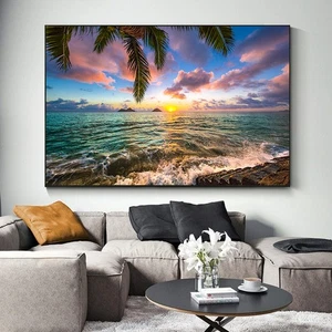 Strand Meer Ozean Leinwandbild Wandbild Poster Leinwandbild Wohndeko Bild - Bild 1 von 5