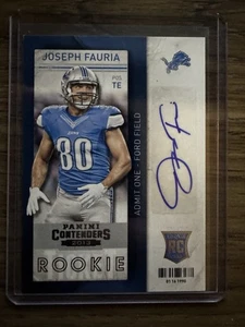 2013 Panini Contenders - Joseph Fauria #105 Short Print Rookies (AU, RC) - Picture 1 of 1