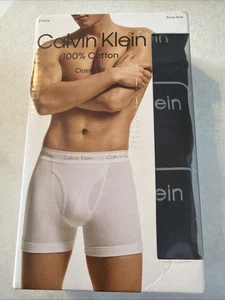 Calzoncillos boxer Calvin Klein Cotton Classics para hombre - negros, medianos, paquete de 3 - Imagen 1 de 6