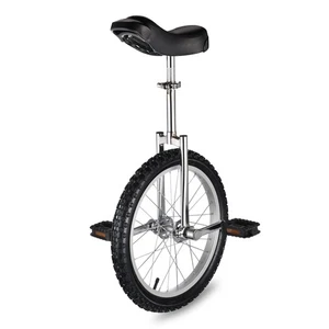 Monociclo Argento 18 In Ruota Mountain Wheel Antiscivolo Pneumatici Equilibrio Esercizio - Foto 1 di 10