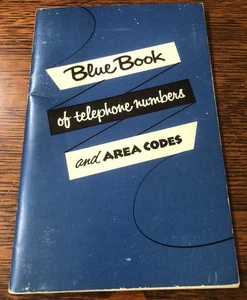 Vintage New York Telefon blaues Buch der Telefonnummern & Vorwahlheft - Bild 1 von 7