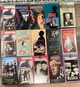 Vintage Lot of 16 Alfred Hitchcock Horror Sci-fi VHS Tapes - Picture 1 of 4