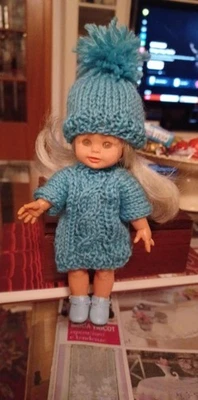 Bambola mini Furga Lisa 1° tipo in turchese - Immagine 1 di 3