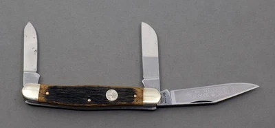 Cuchillo de bolsillo clásico de 3 hojas marca H. Boker Solingen Tree mango de madera Foto 1 de 4