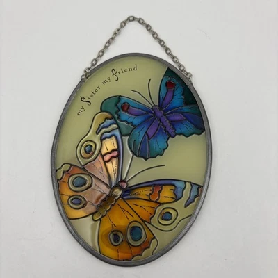 JOAN BAKER DESIGNS MARIPOSAS VITRALES VINTAGE MI HERMANA MI AMIGA Foto 1 de 4