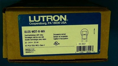Lutron ULOS-WDT-R-WH Occupancy Sensor Dual Technology Wall Mount - Image 1 of 2