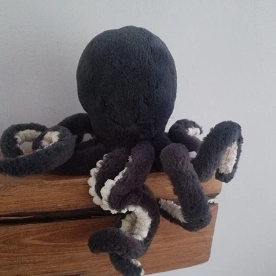 Jellycat Inky Octopus - Retired Black / Dark Grey Octo - Image 1 of 4