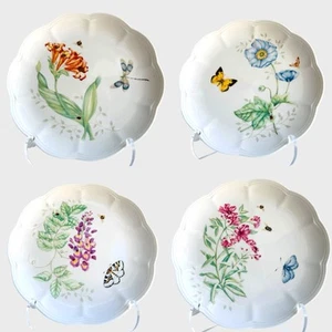 Assiette à dessert salade déjeuner Lenox Butterfly Meadow 9" bord festonné porcelaine - Photo 1/17